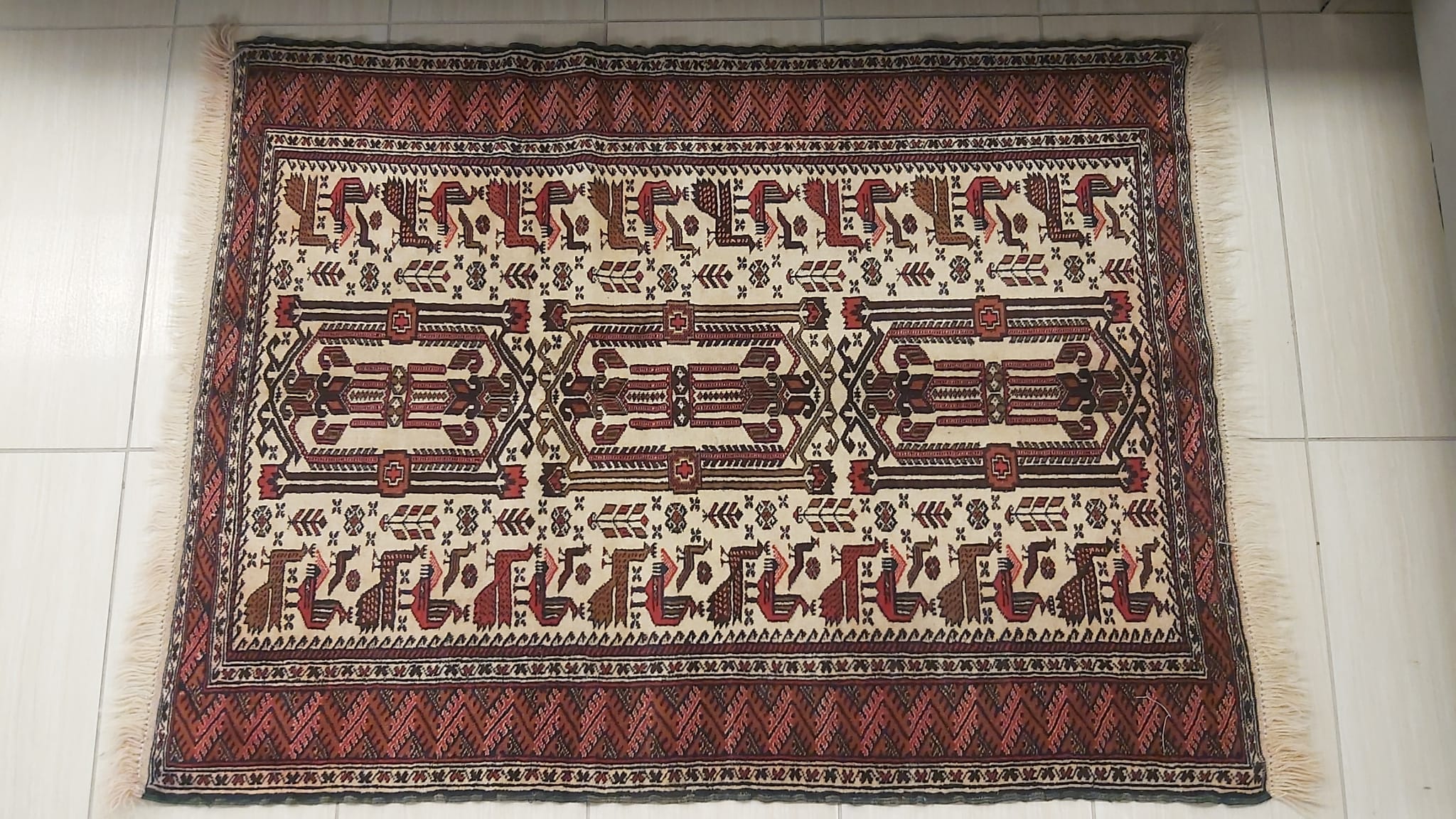 # 47-1 Antique Hand Knotted Wool Zagros Gallery