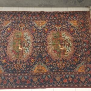 Antique Hand Knotted Wool Zagros Gallery